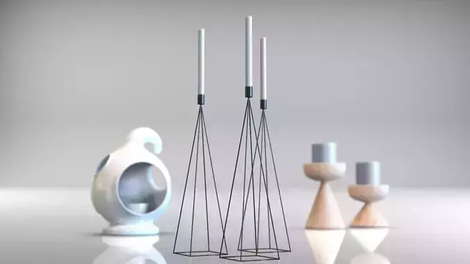 Candle Holders set - Candle Sticks - Decoration - 15 pcs