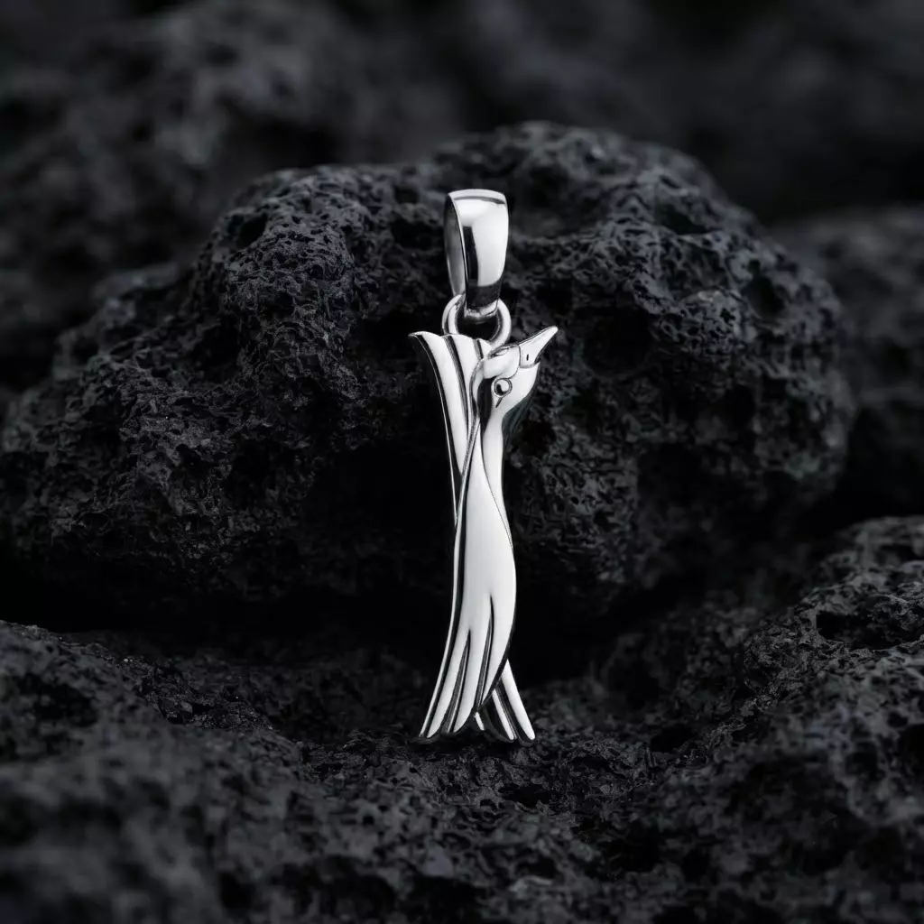 Bird Letter I Pendant 3D print model