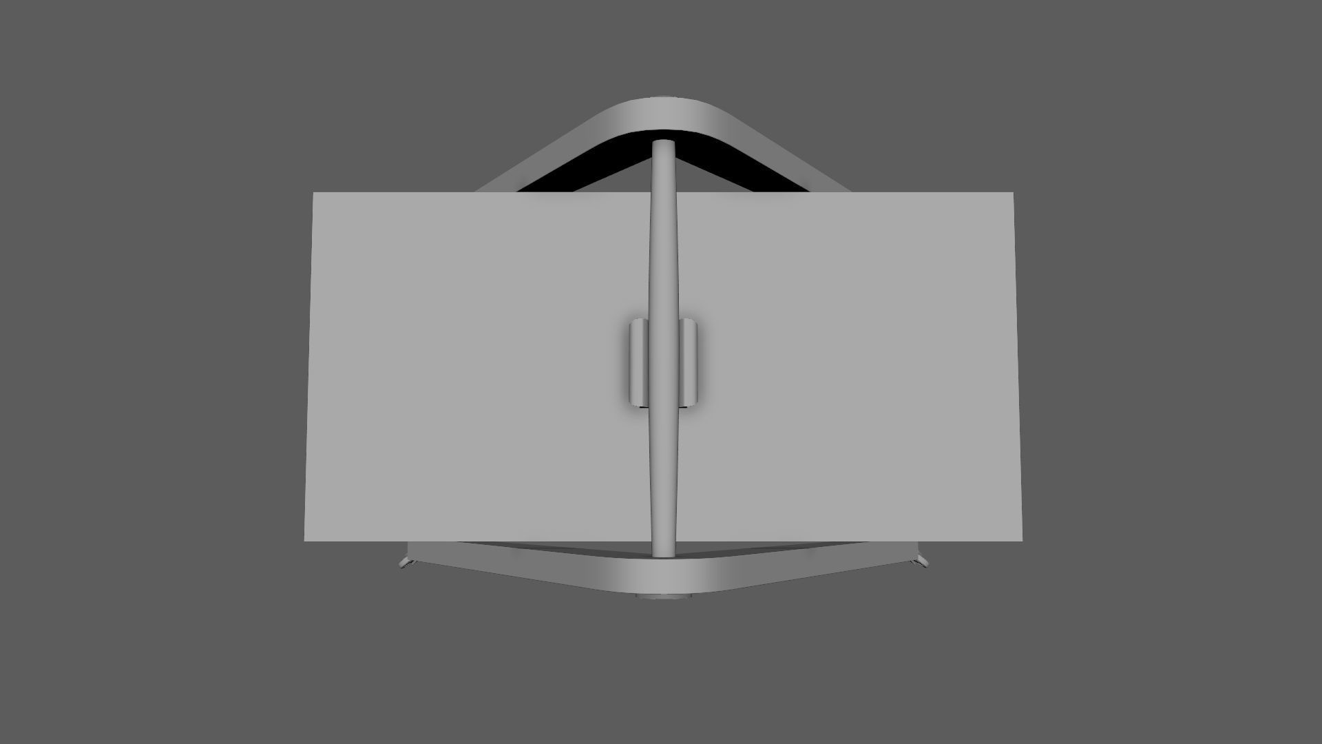 Mid-Century Marquetry Sewing Table Low-poly 3D model_29