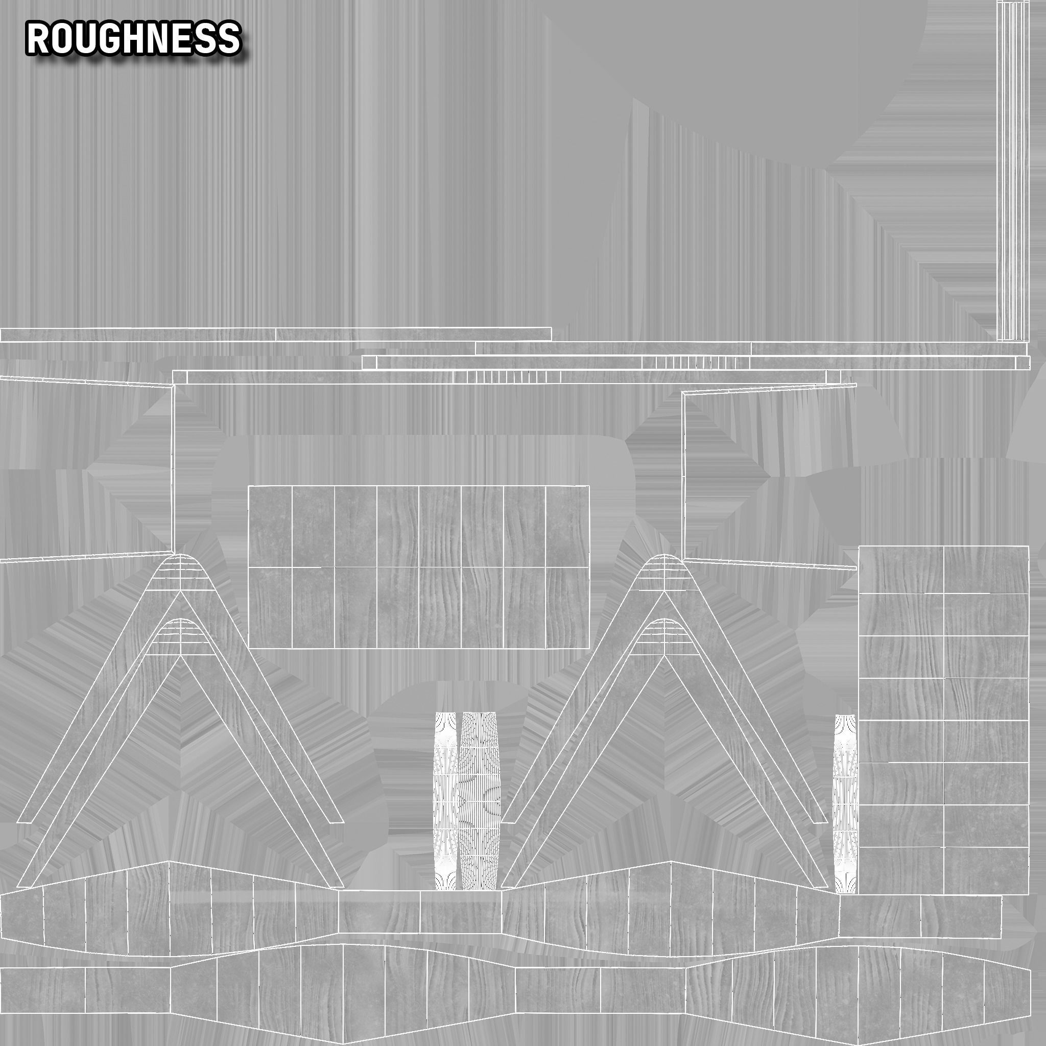 Mid-Century Marquetry Sewing Table Low-poly 3D model_13