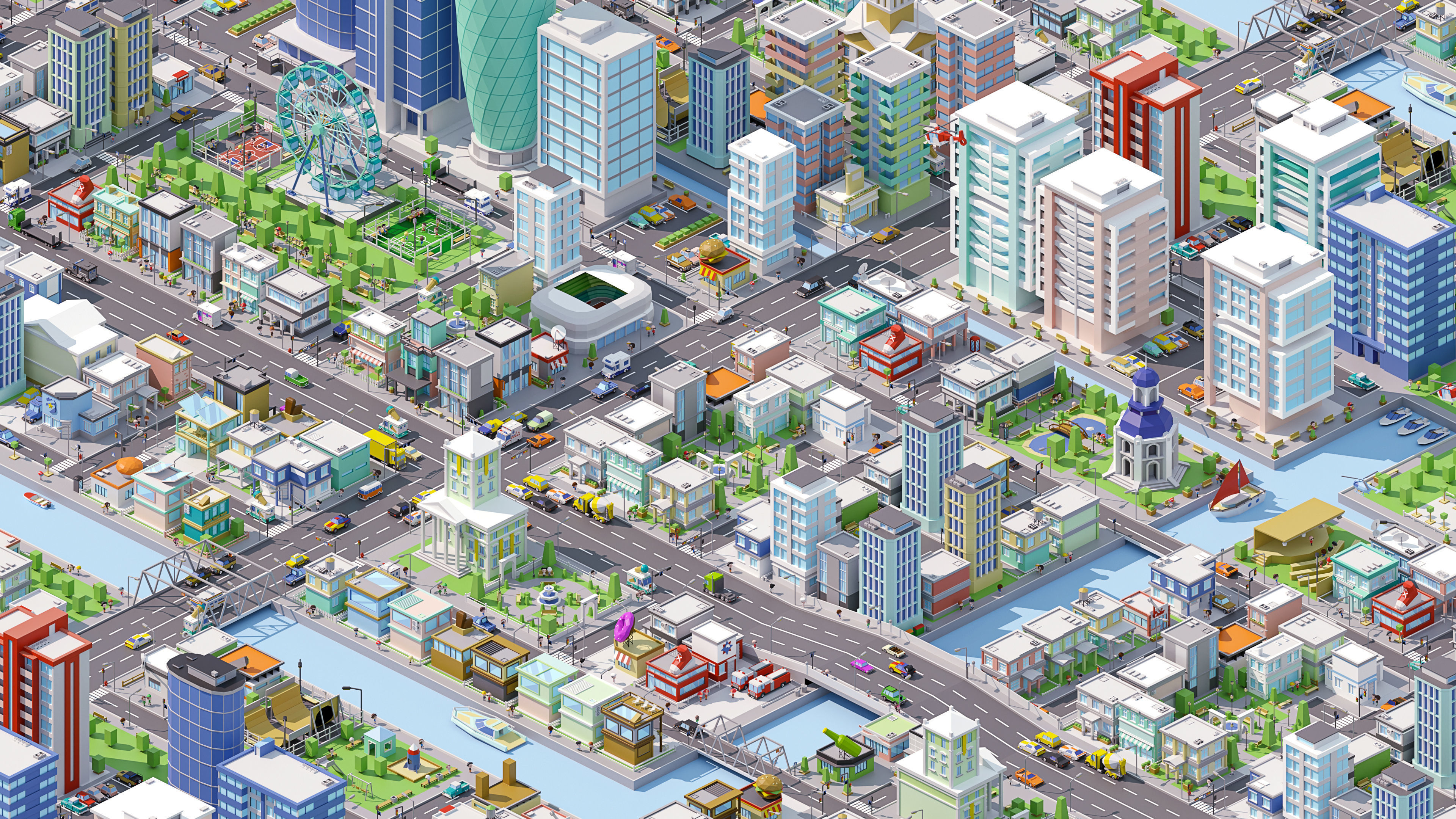 City Pack Low-poly 3D model_23