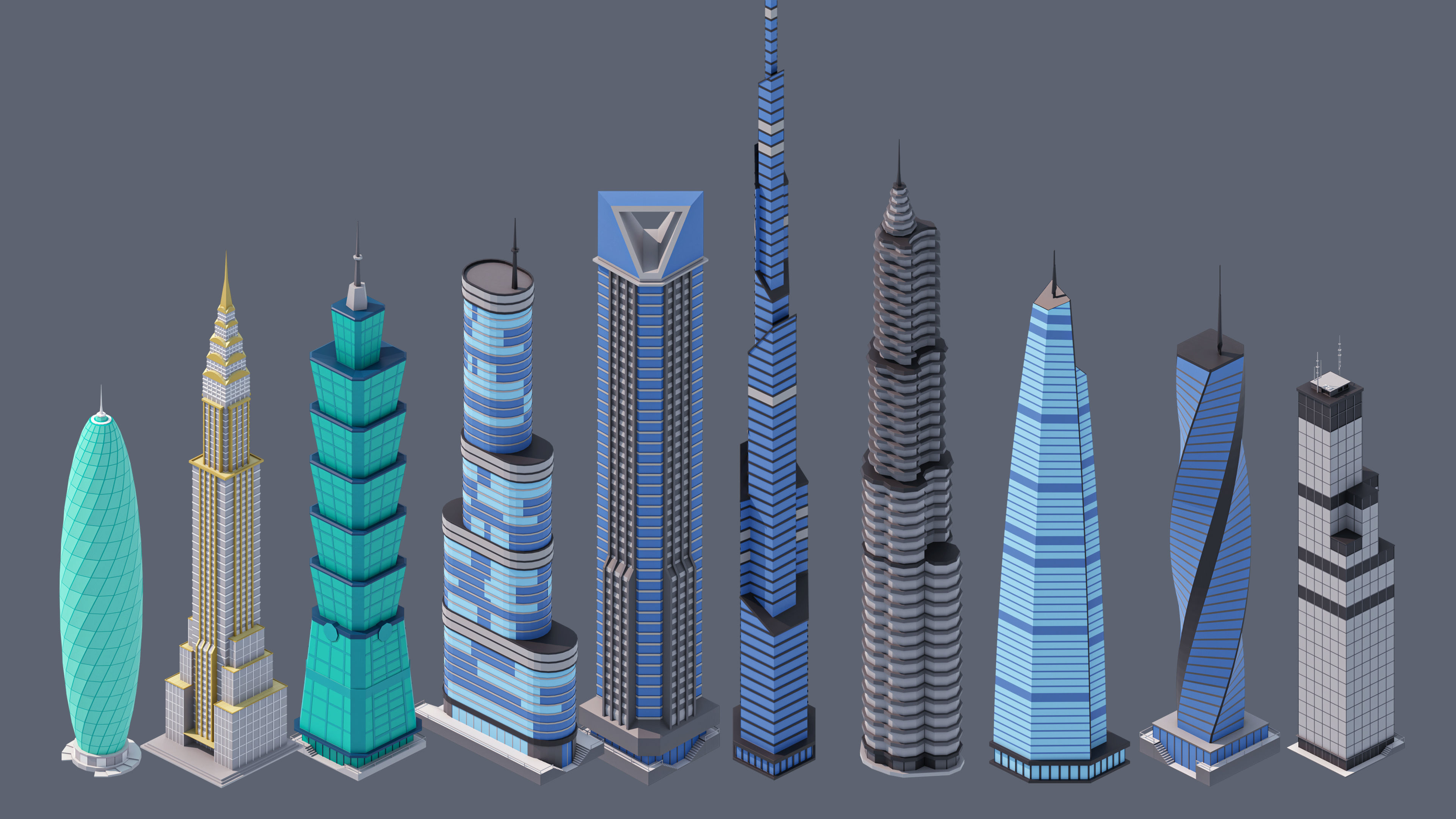 City Pack Low-poly 3D model_42