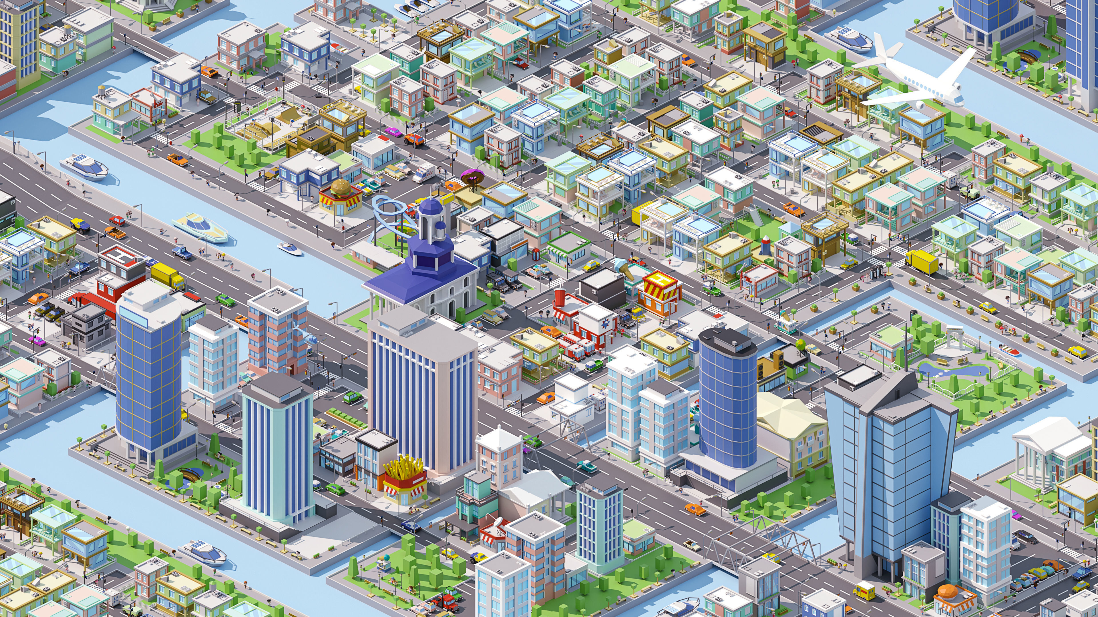 City Pack Low-poly 3D model_22