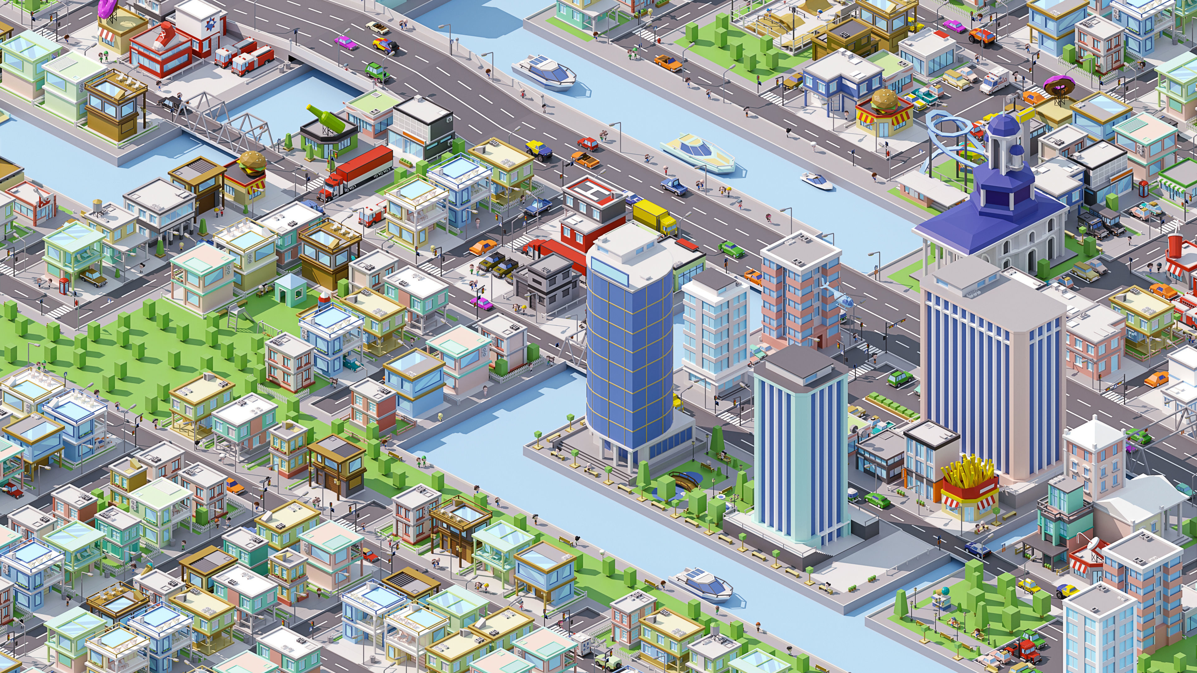 City Pack Low-poly 3D model_18