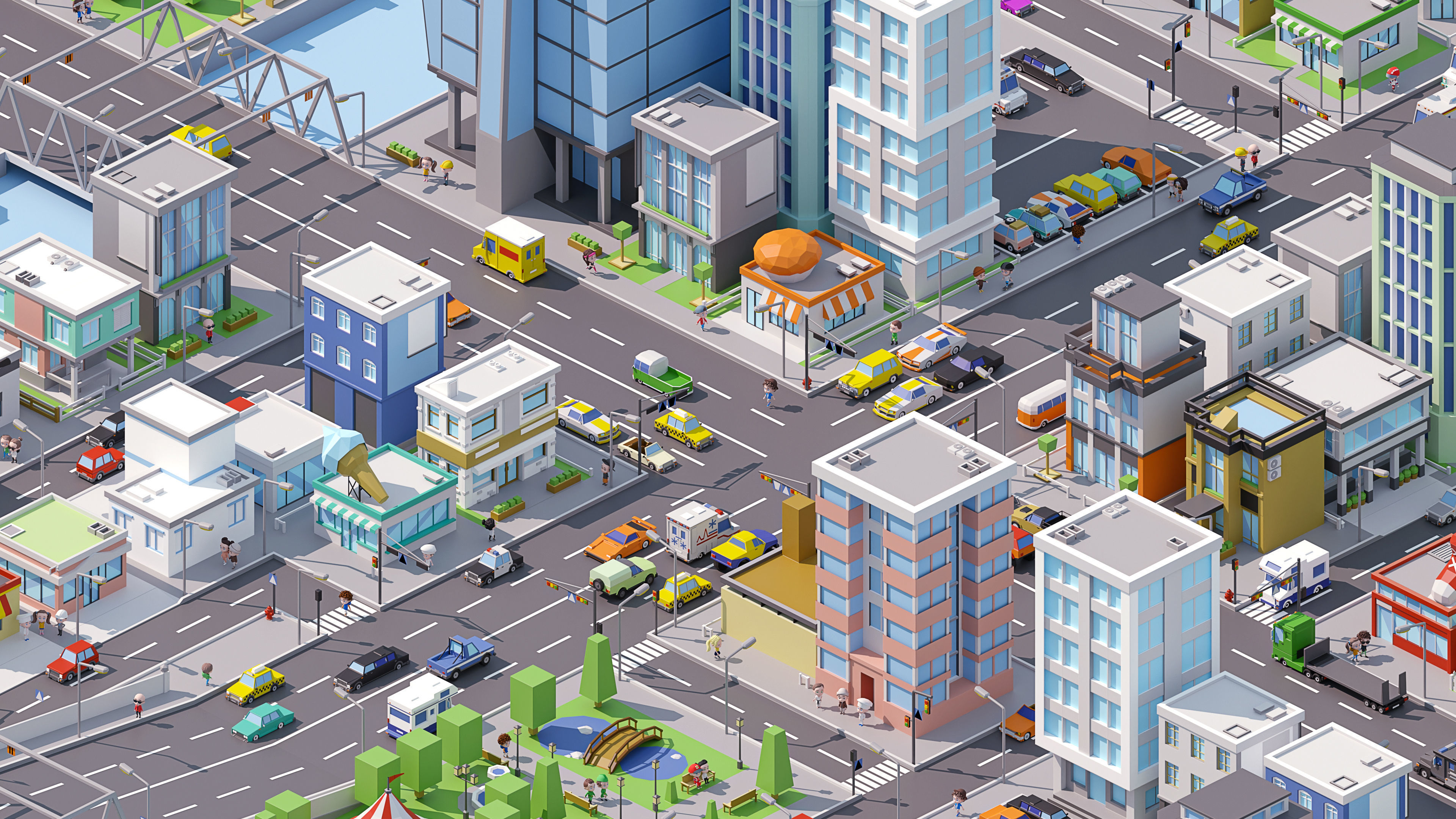 City Pack Low-poly 3D model_13