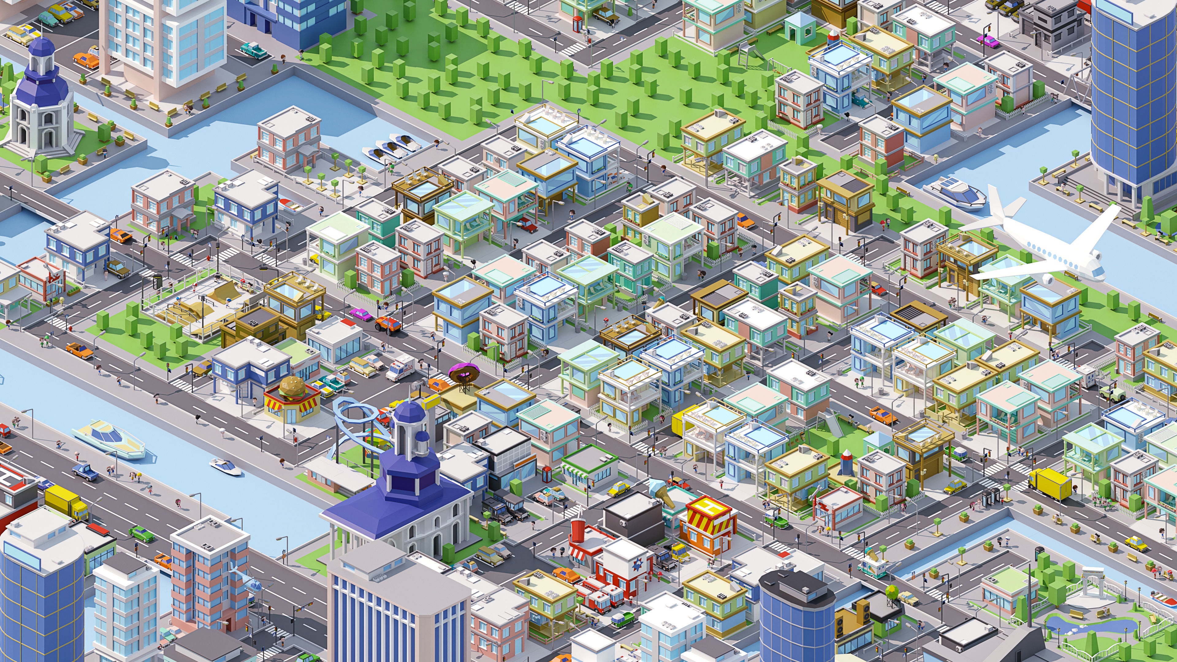 City Pack Low-poly 3D model_17