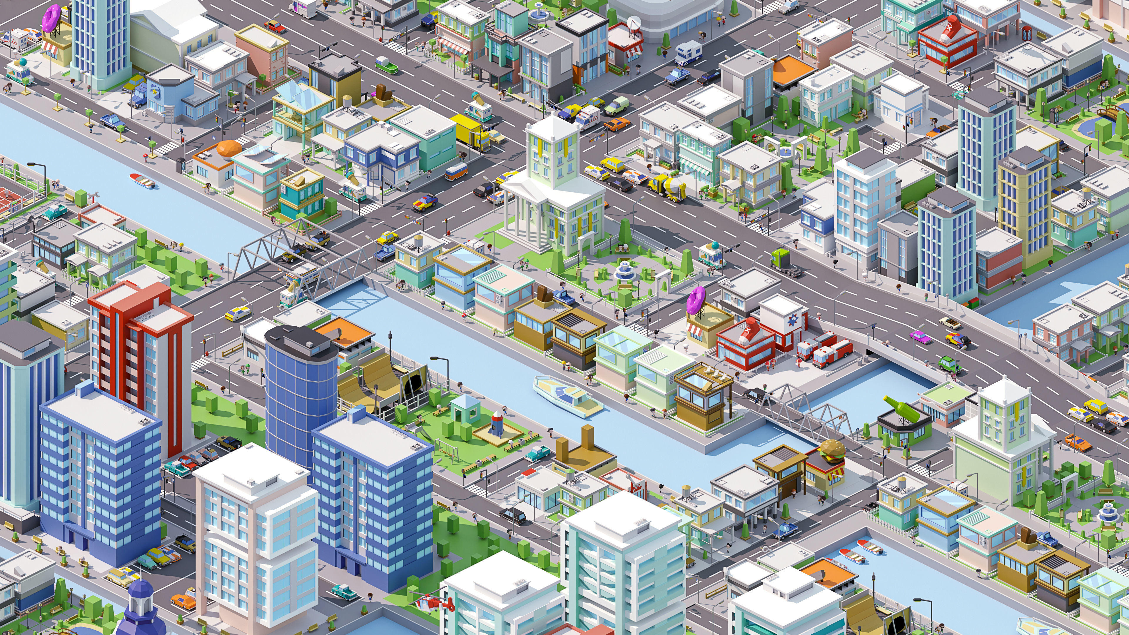 City Pack Low-poly 3D model_21