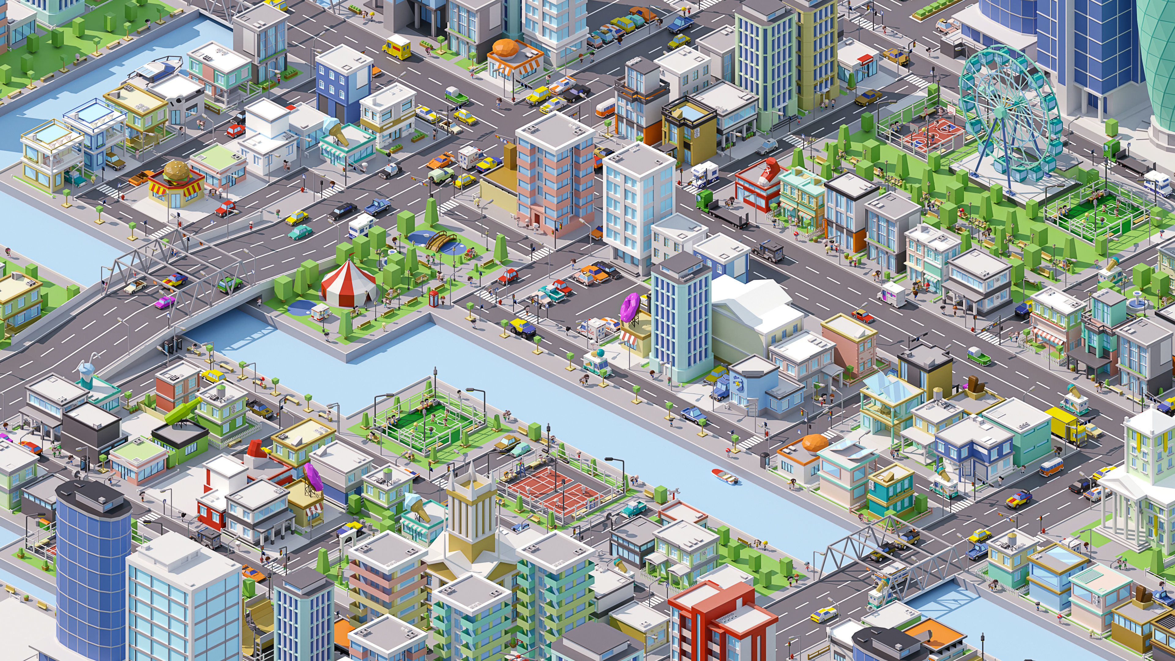 City Pack Low-poly 3D model_20