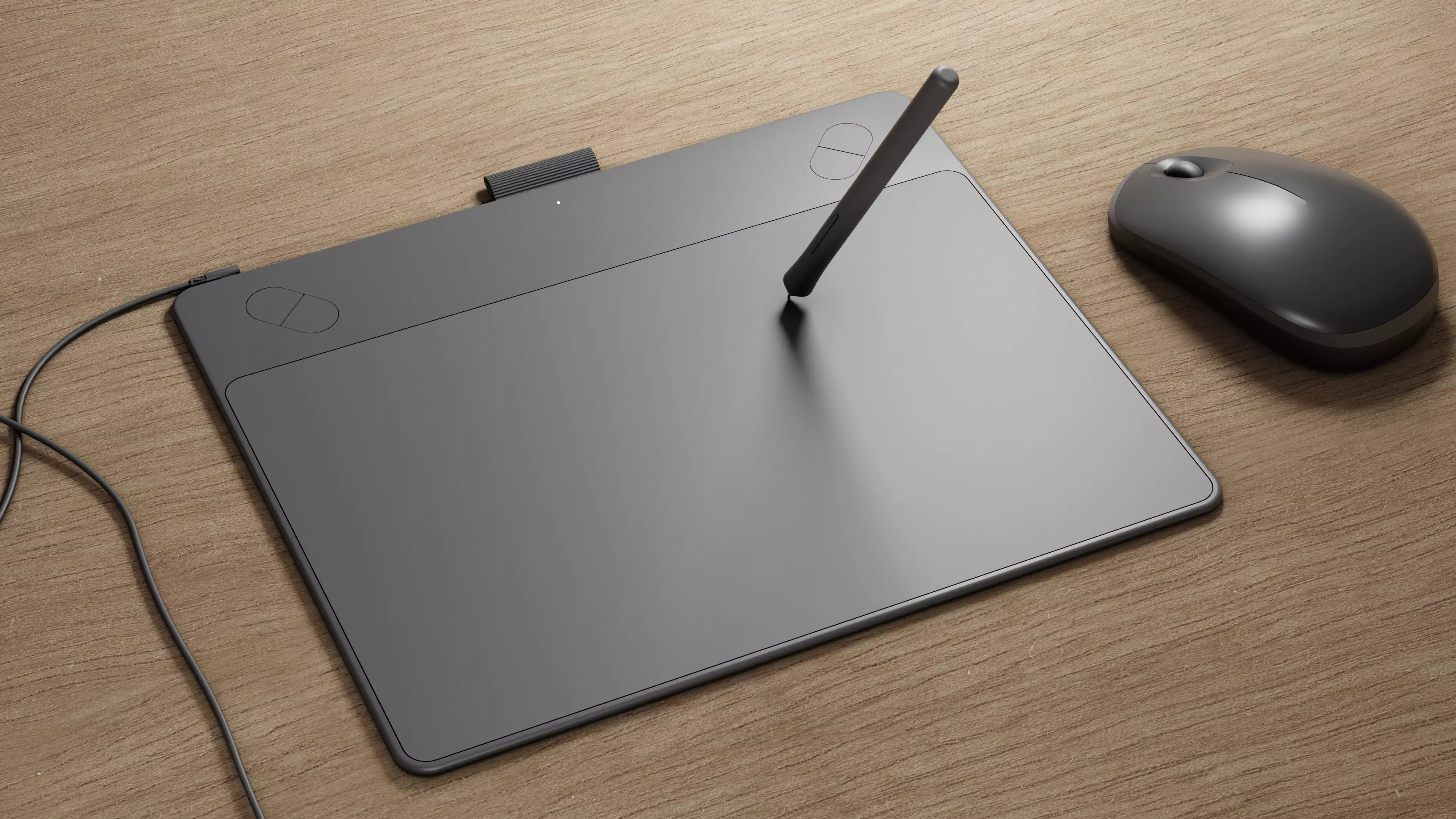 wacom tablet pbr Free 3D model_0