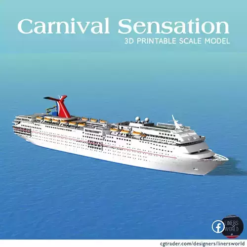 CARNIVAL SENSATION cruise ship 3d printable model