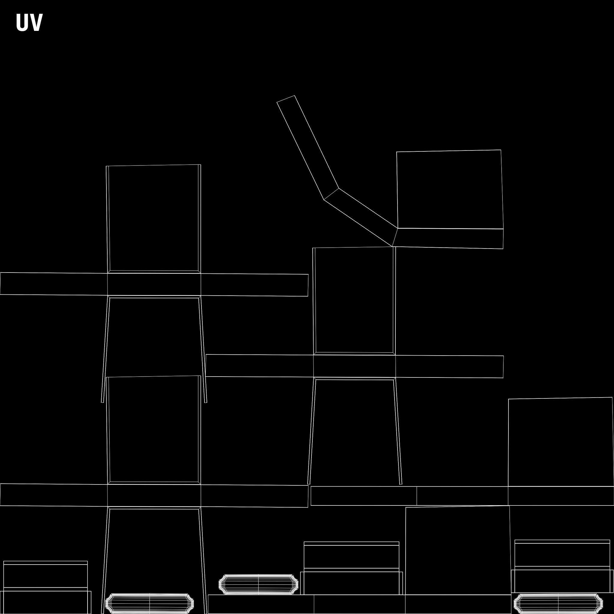 Desk PBR 4K Substance Painter files includes Low-poly 3D model_43