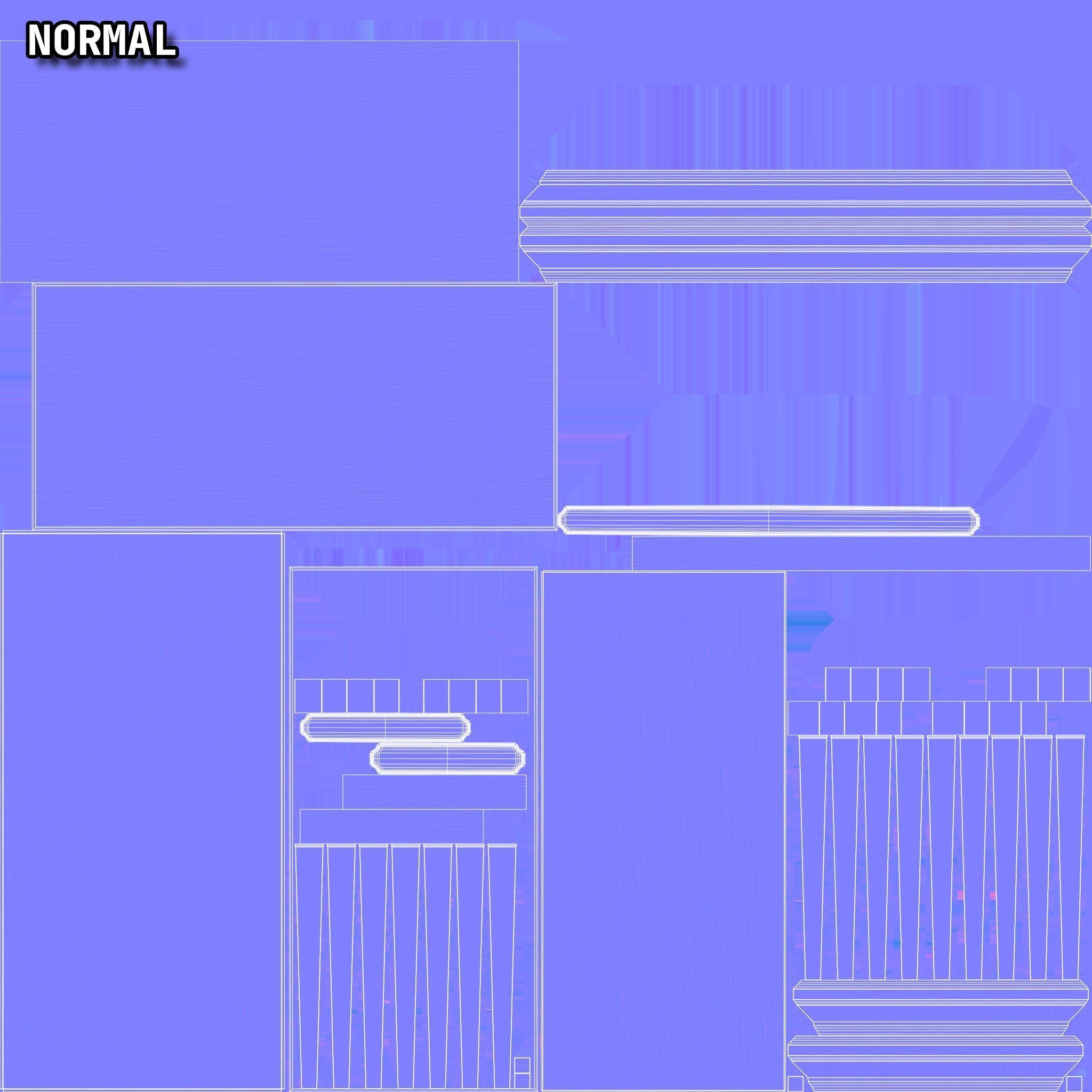 Desk PBR 4K Substance Painter files includes Low-poly 3D model_35