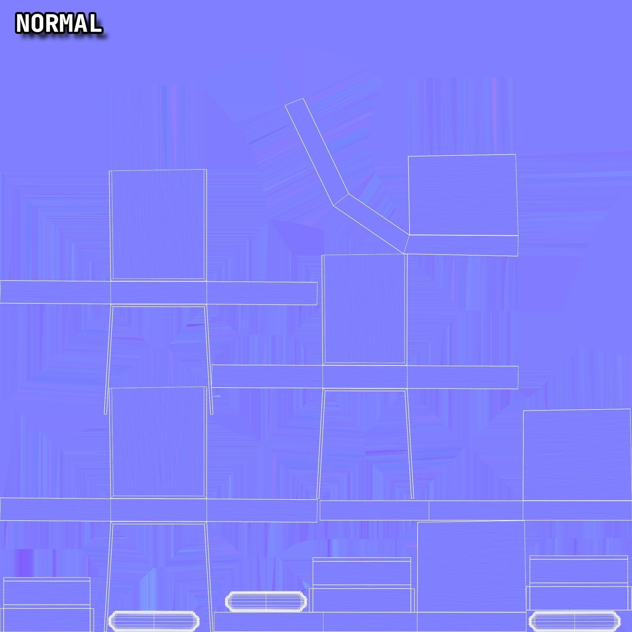 Desk PBR 4K Substance Painter files includes Low-poly 3D model_41