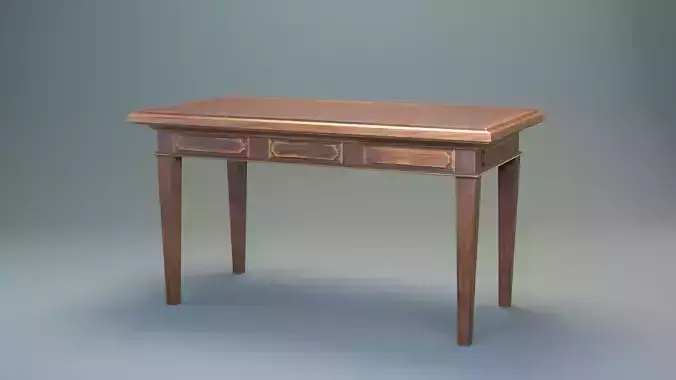 Desk PBR 4K Substance Painter files includes Low-poly 3D model