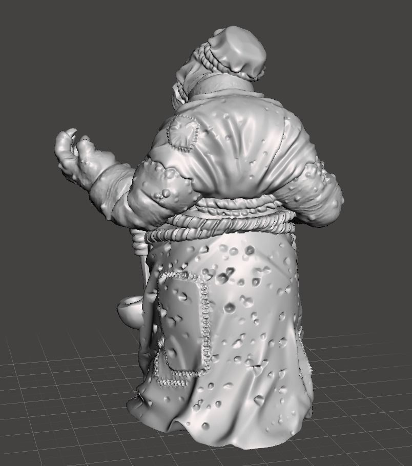 The Witcher 3 Crones of Crookback Bog - Brewess 3D Model 3D print model_2