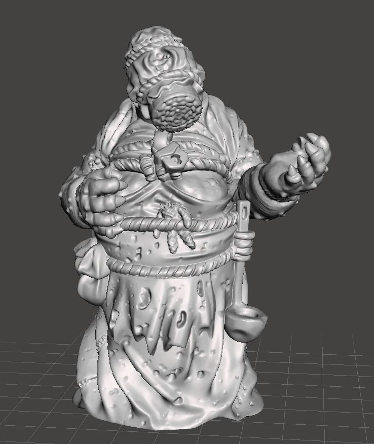 The Witcher 3 Crones of Crookback Bog - Brewess 3D Model 3D print model_1