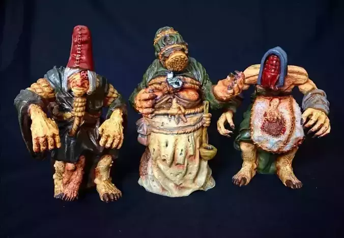 The Witcher 3 Crones of Crookback Bog - Whispess 3D Model 3D print model