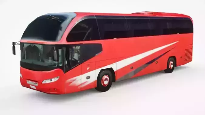 2019 Neoplan Cityliner Low-poly 3D model