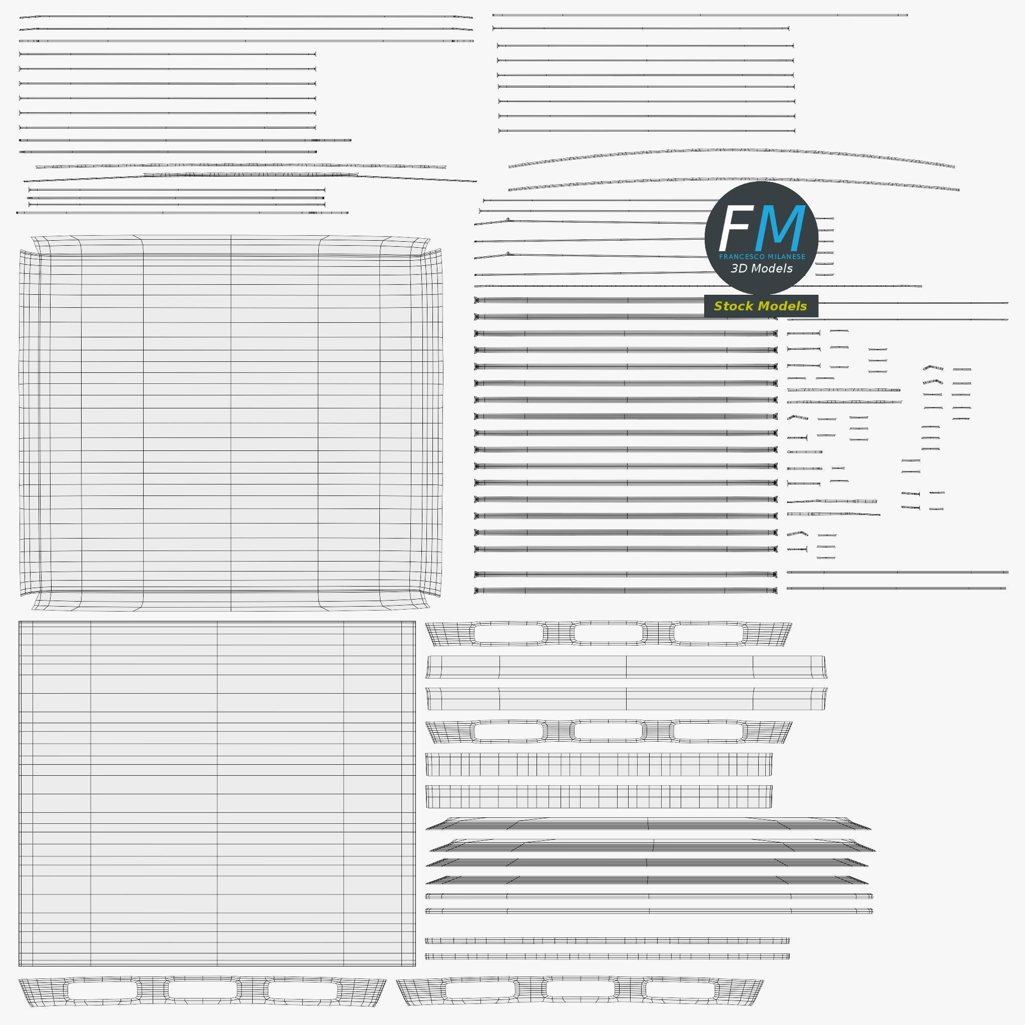 Kitchen wall oven 3D model_11