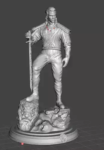 Henry Cavill Adaption The Witcher 3 Model 3D print model