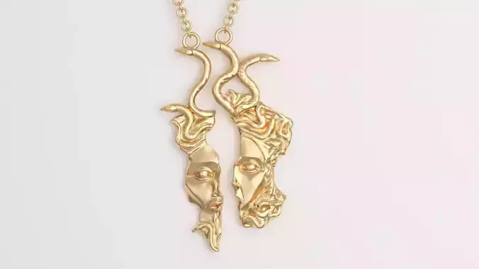 Pendant Medusa 3d print mode