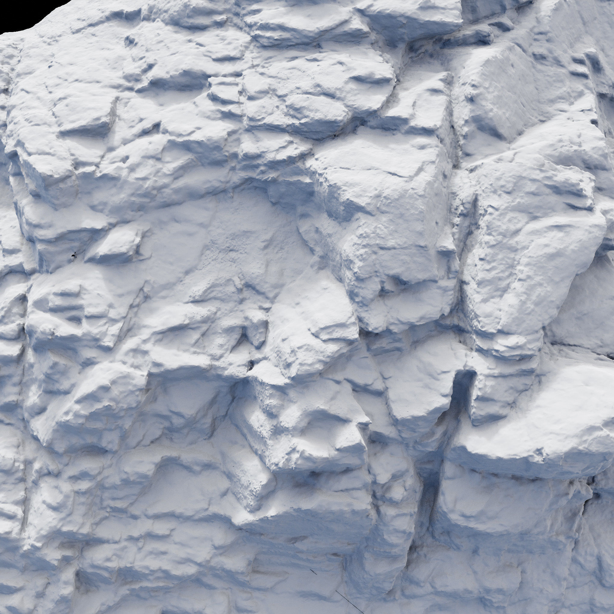 Sea Shore Rocks Low-poly 3D model_14