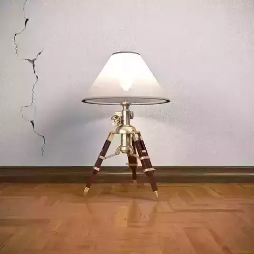 Tripod table lamp 3D model