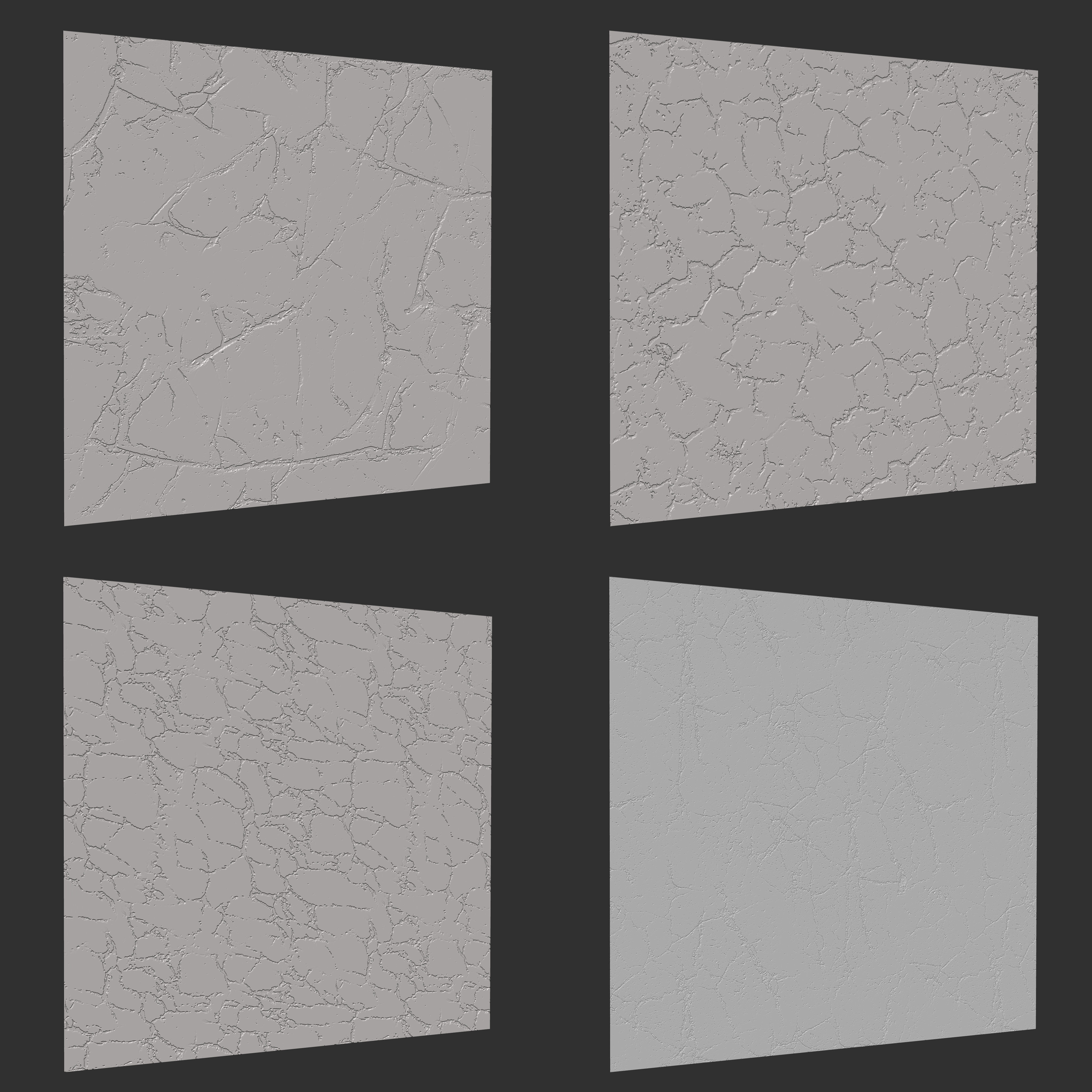 24 Zbrush Crack Noise Low-poly 3D model_6