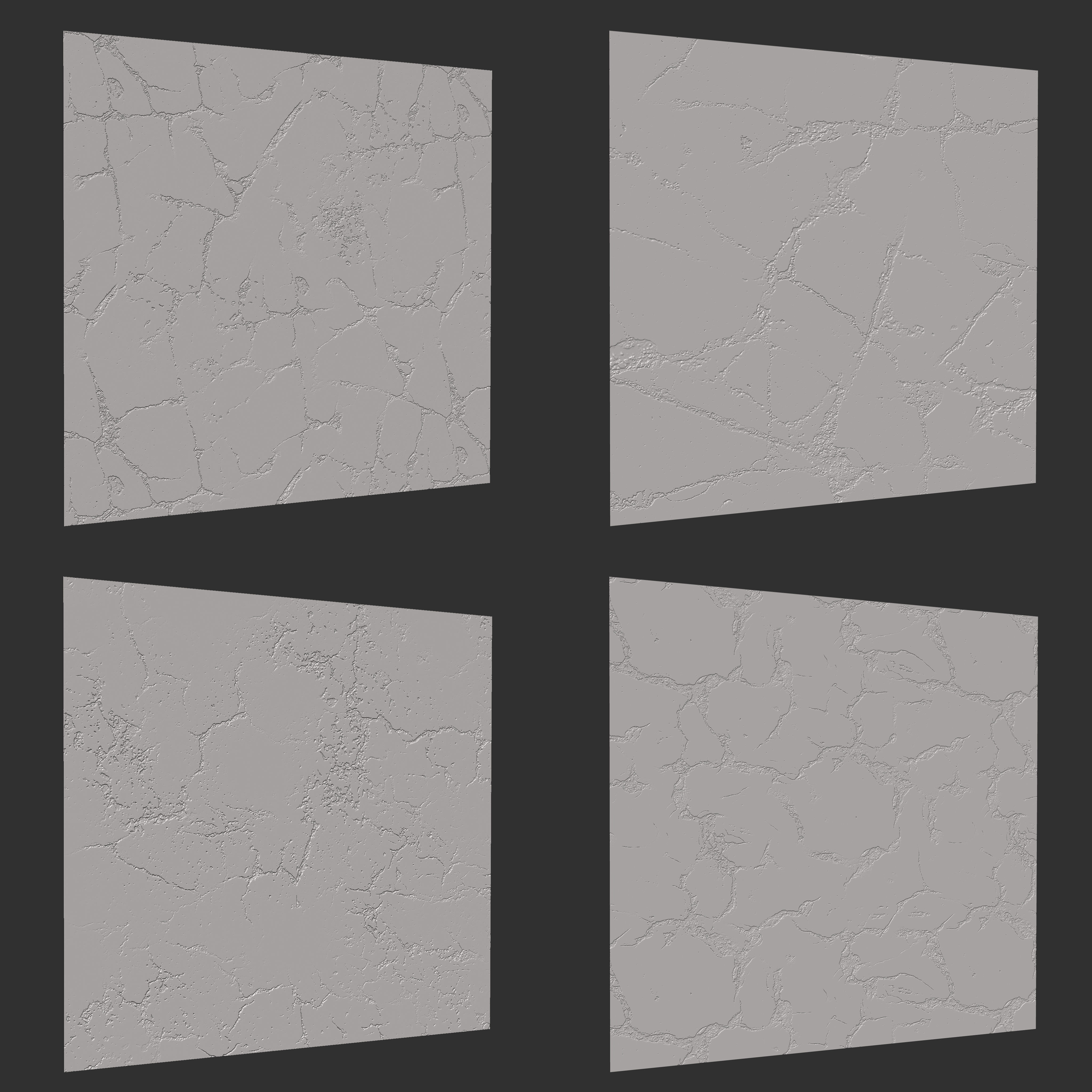 24 Zbrush Crack Noise Low-poly 3D model_5