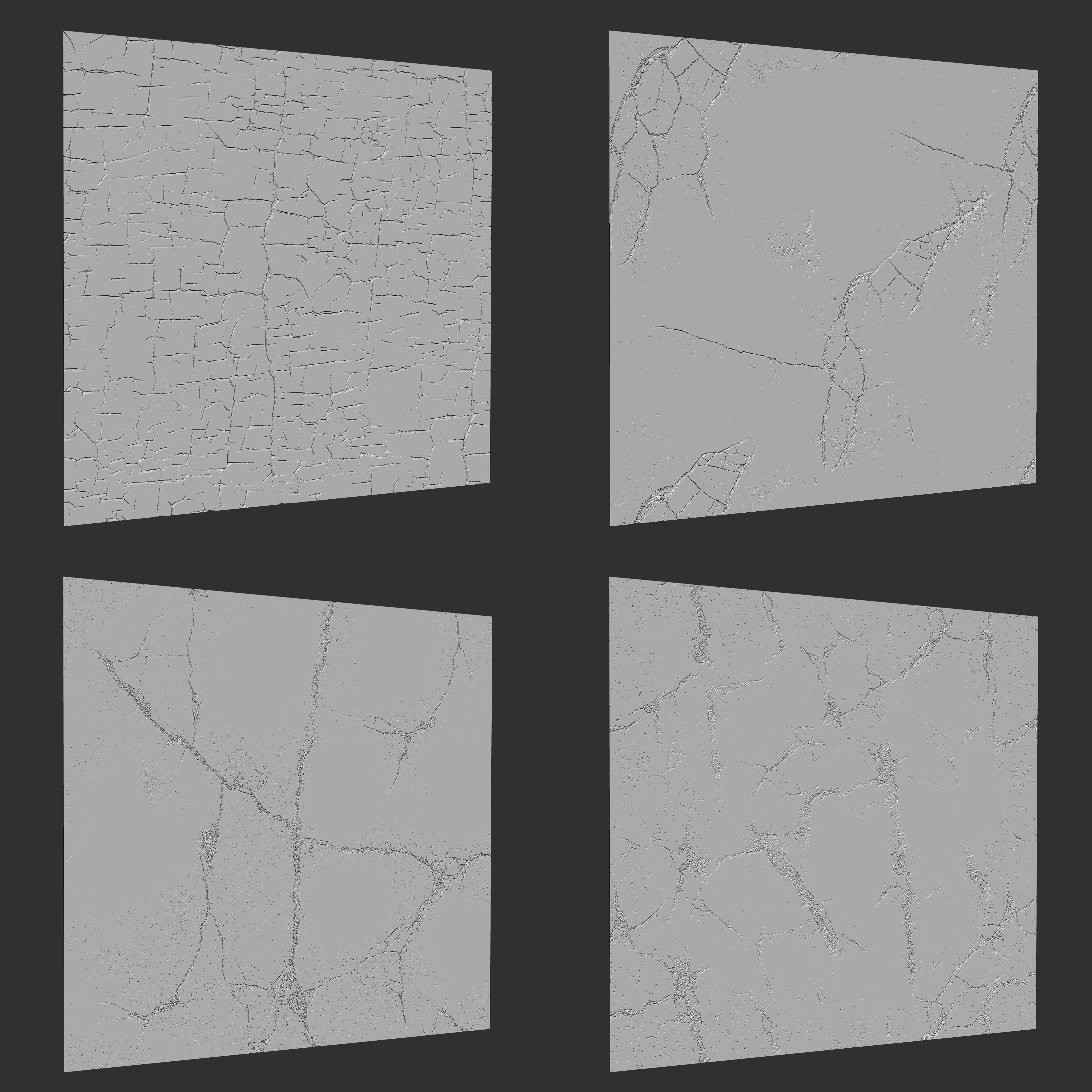 24 Zbrush Crack Noise Low-poly 3D model_2