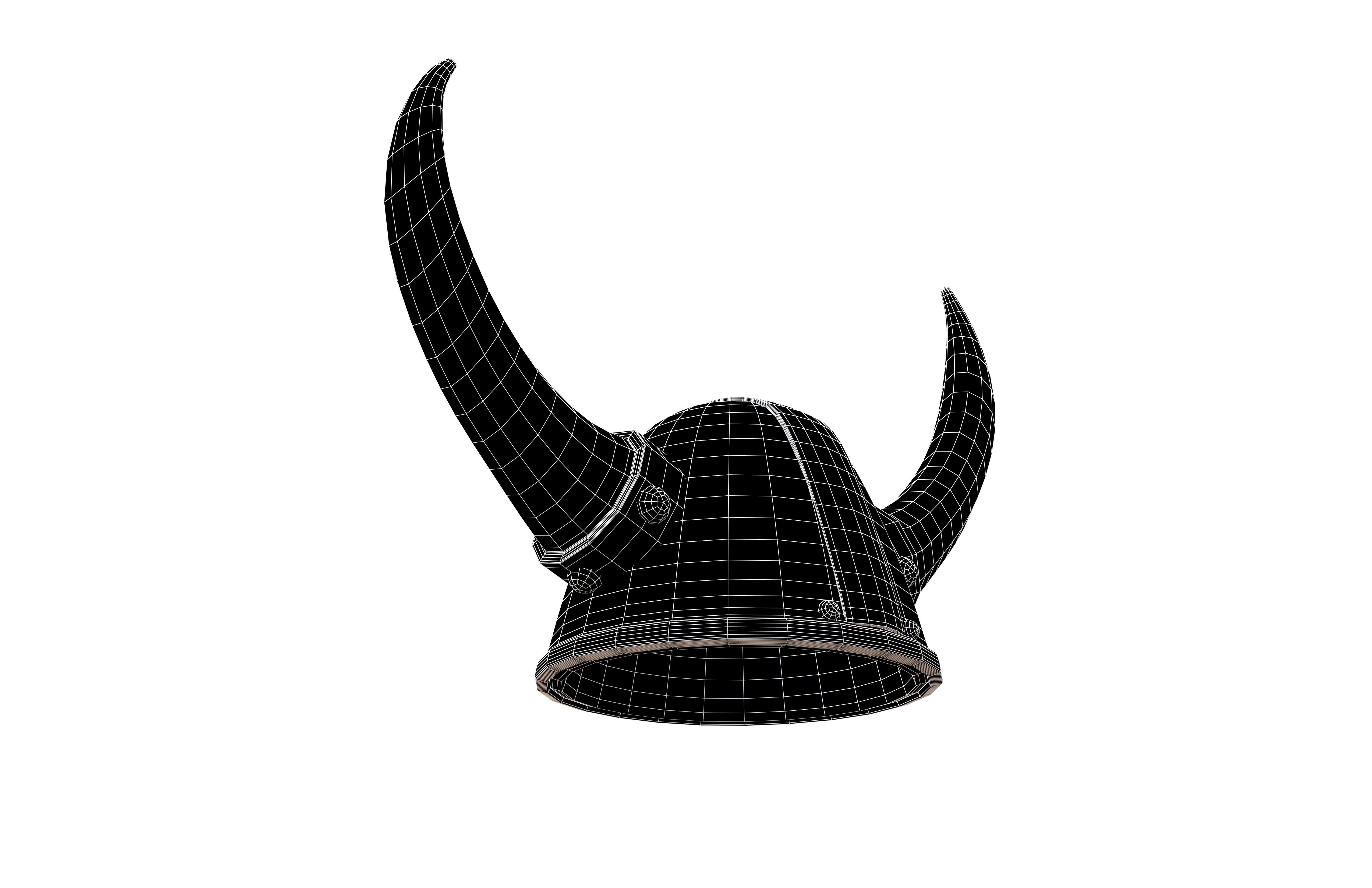 Viking Hat V1 001 Low-poly 3D model_7