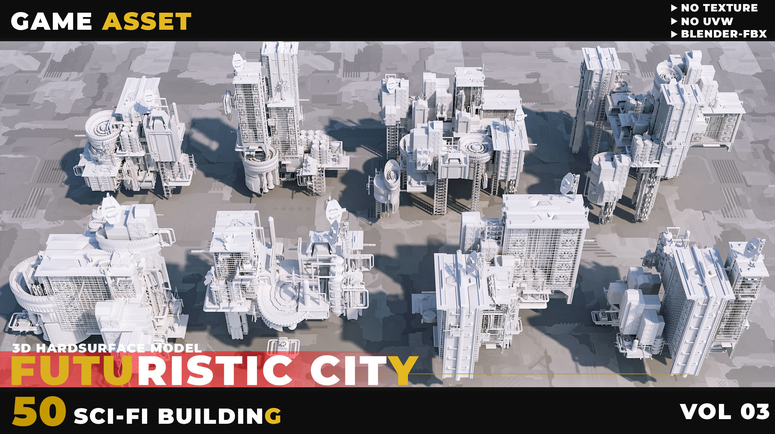 50 SCI-FI BUILDING FUTURISTIC CITY VOL 03 3D model_2