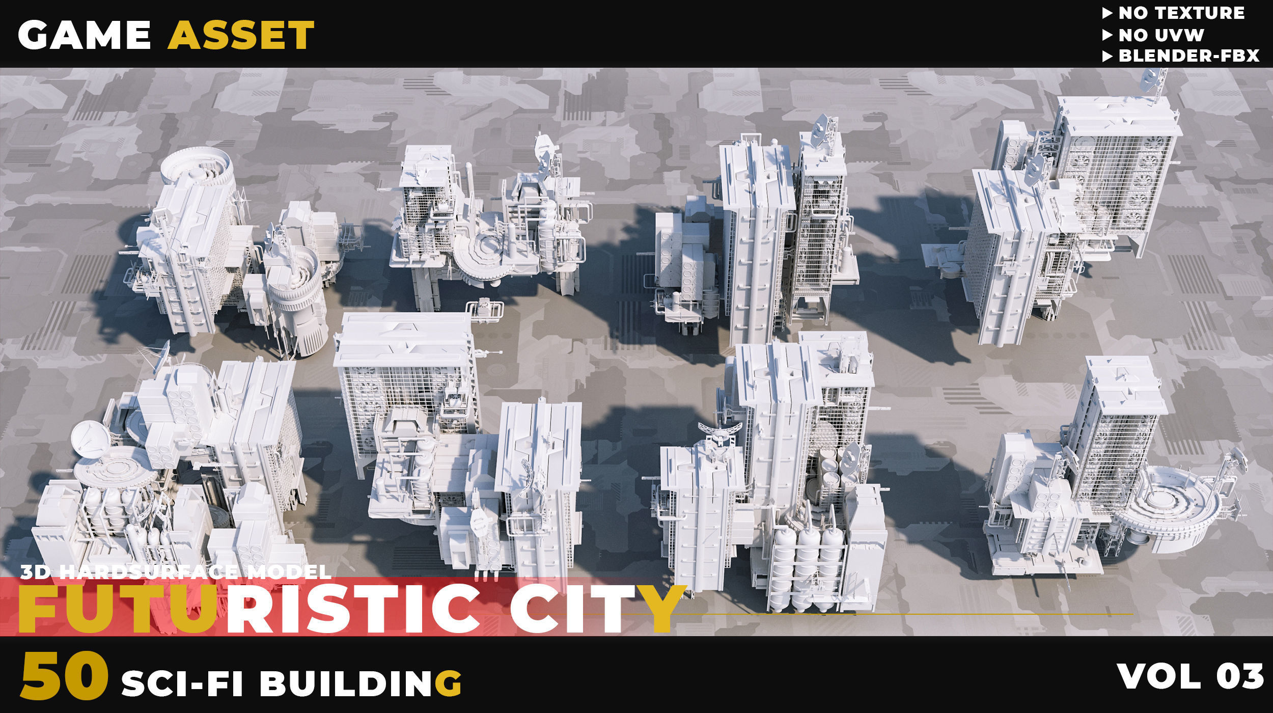 50 SCI-FI BUILDING FUTURISTIC CITY VOL 03 3D model_5