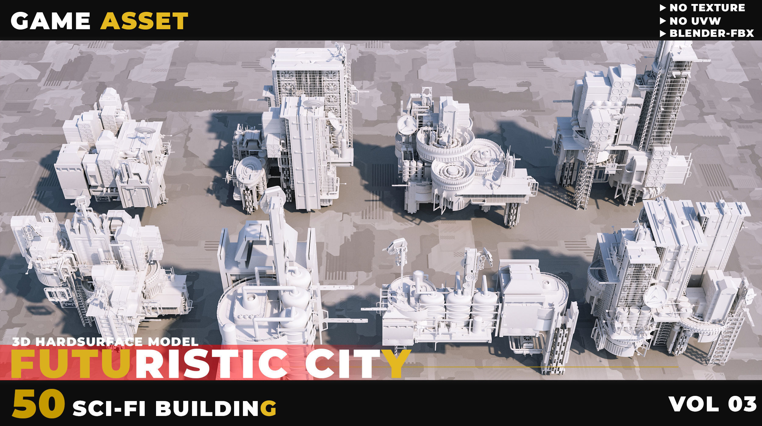 50 SCI-FI BUILDING FUTURISTIC CITY VOL 03 3D model_6