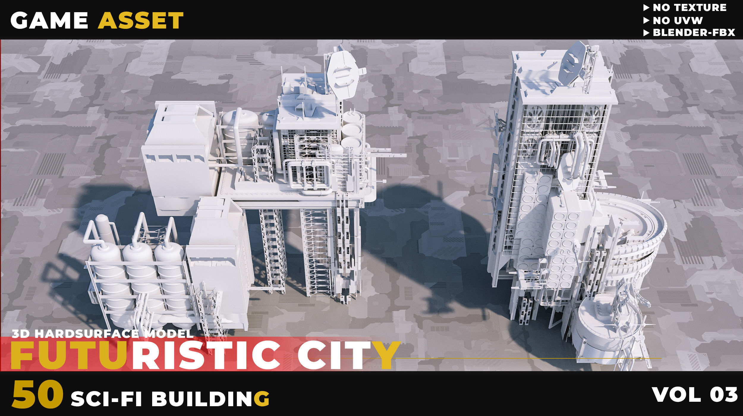 50 SCI-FI BUILDING FUTURISTIC CITY VOL 03 3D model_7