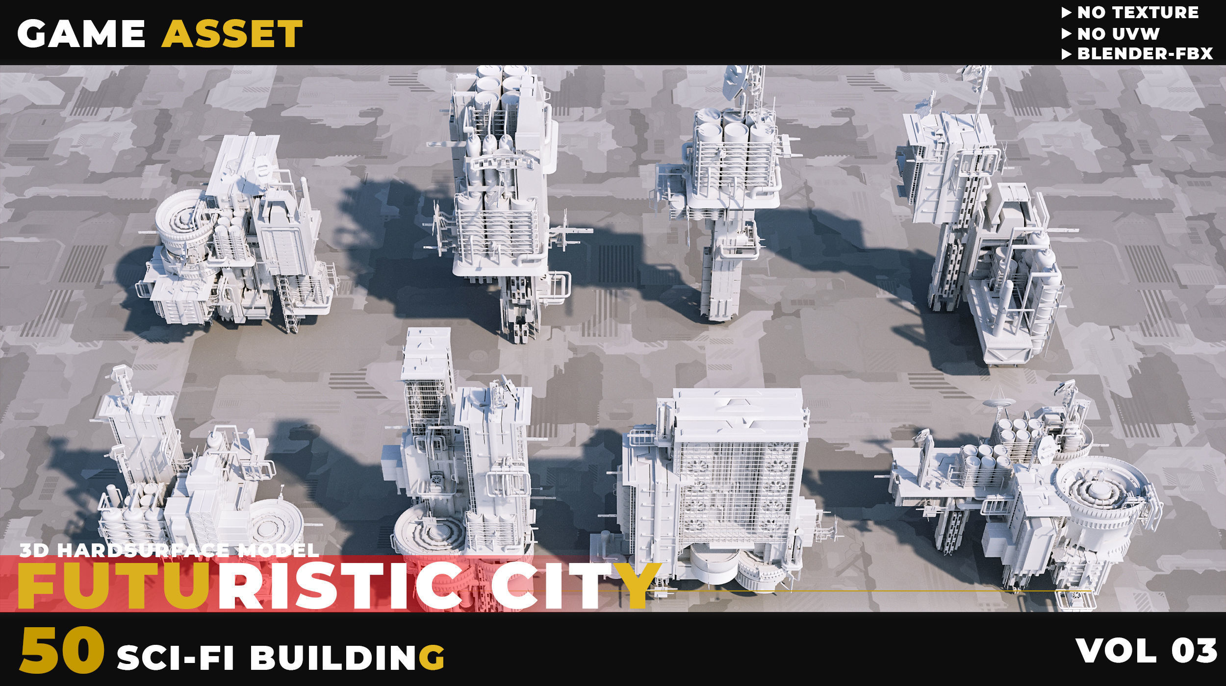 50 SCI-FI BUILDING FUTURISTIC CITY VOL 03 3D model_4