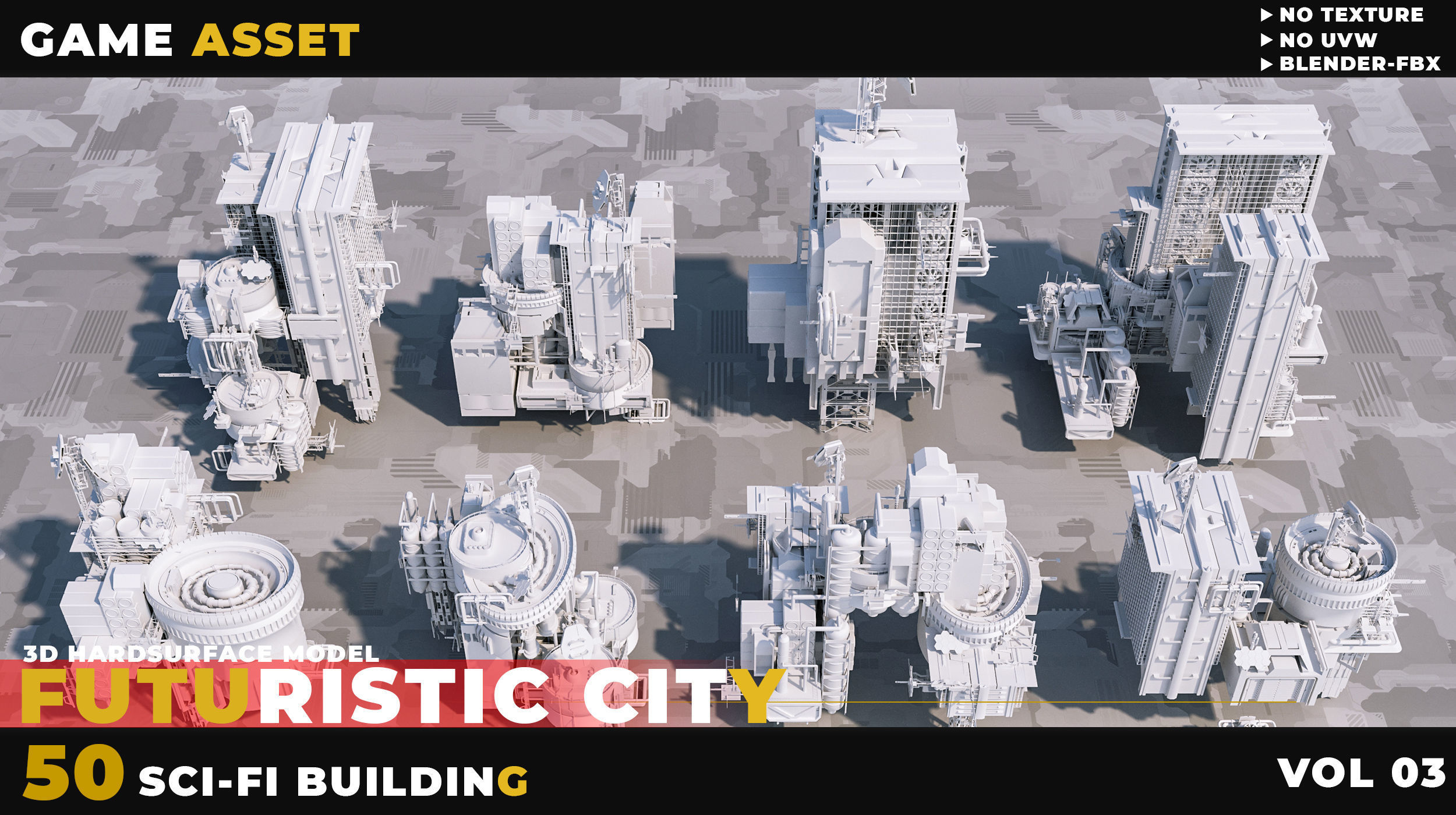 50 SCI-FI BUILDING FUTURISTIC CITY VOL 03 3D model_3