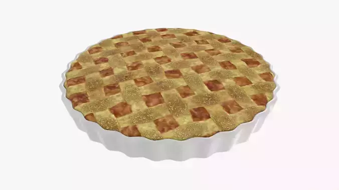 Apple Pie with Plate 01