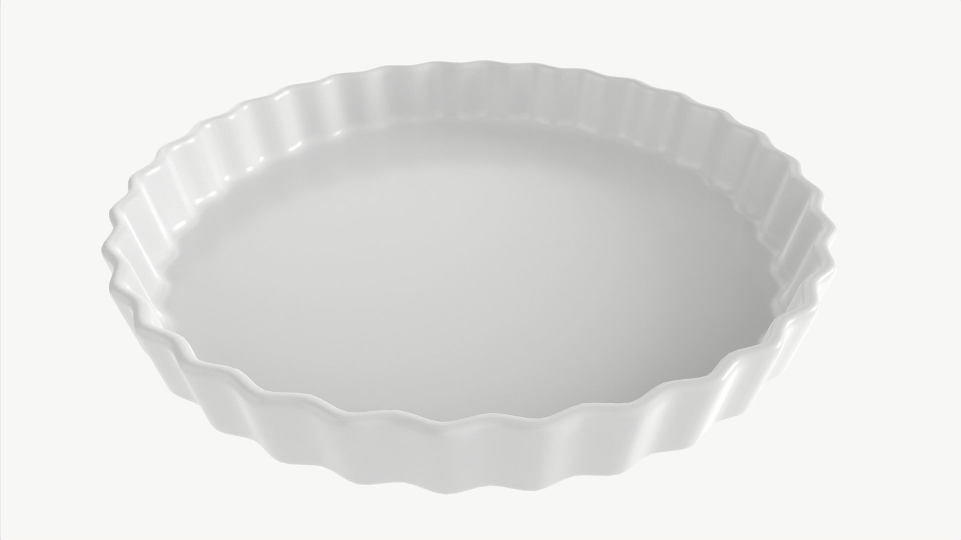 Apple Pie with Plate 01 3D model_3