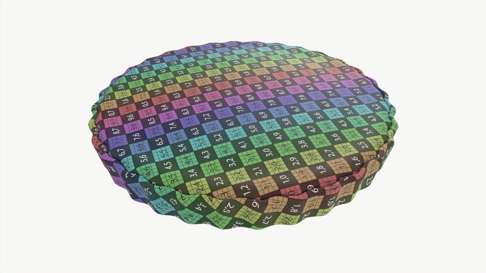 Apple Pie with Plate 01 3D model_7