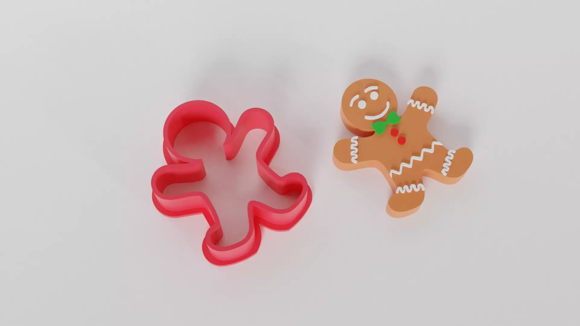 Gingerbread Cookie Cutters 3D print model_0