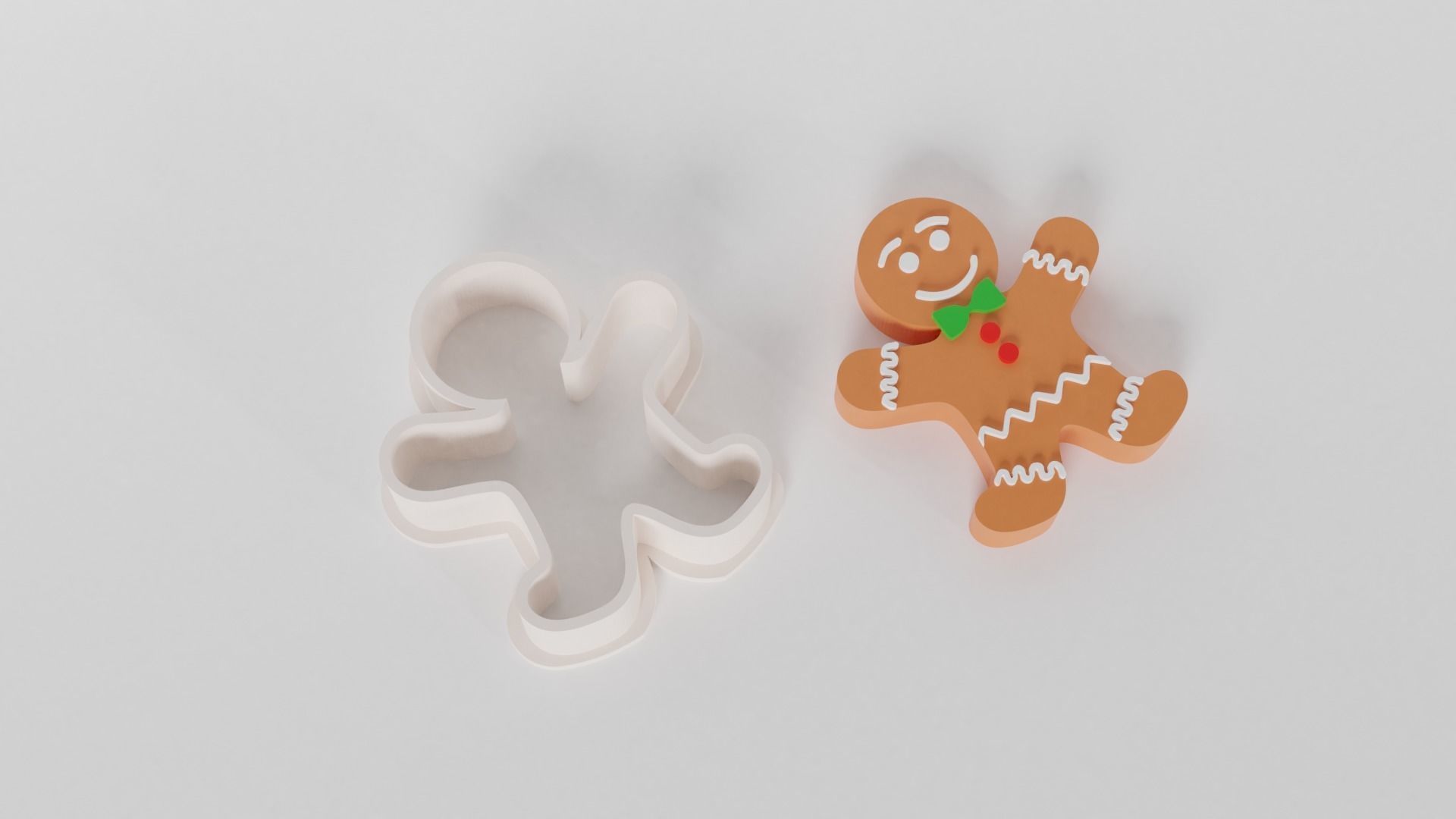 Gingerbread Cookie Cutters 3D print model_3