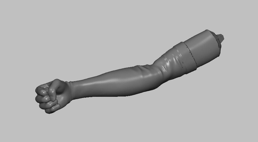 Right arm 3D print model_1