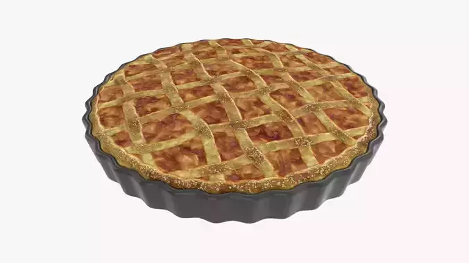 Apple Pie with Plate 02