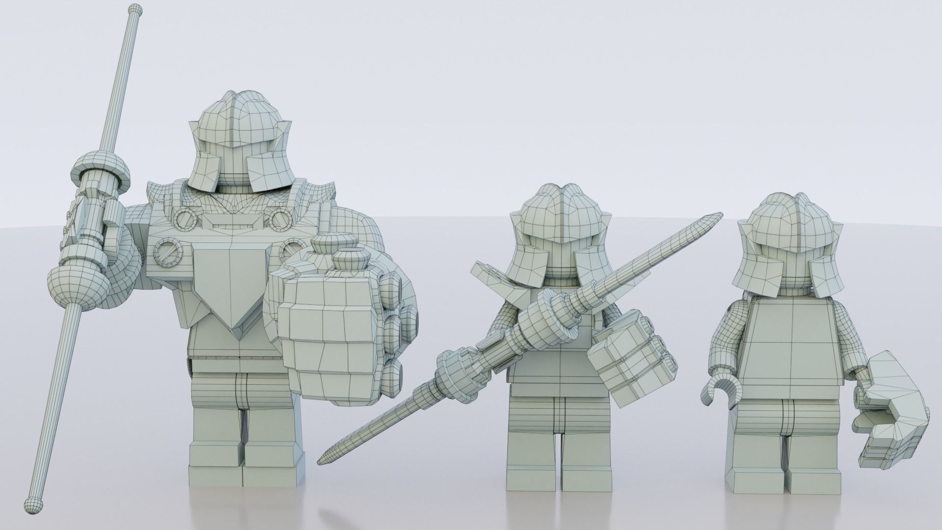 Lego Thanos mini pack 3D model_8