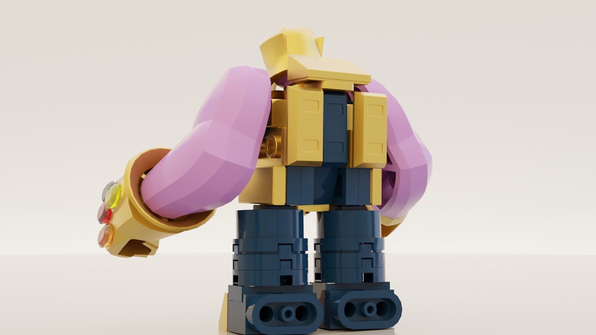 Lego Thanos mini pack 3D model_2
