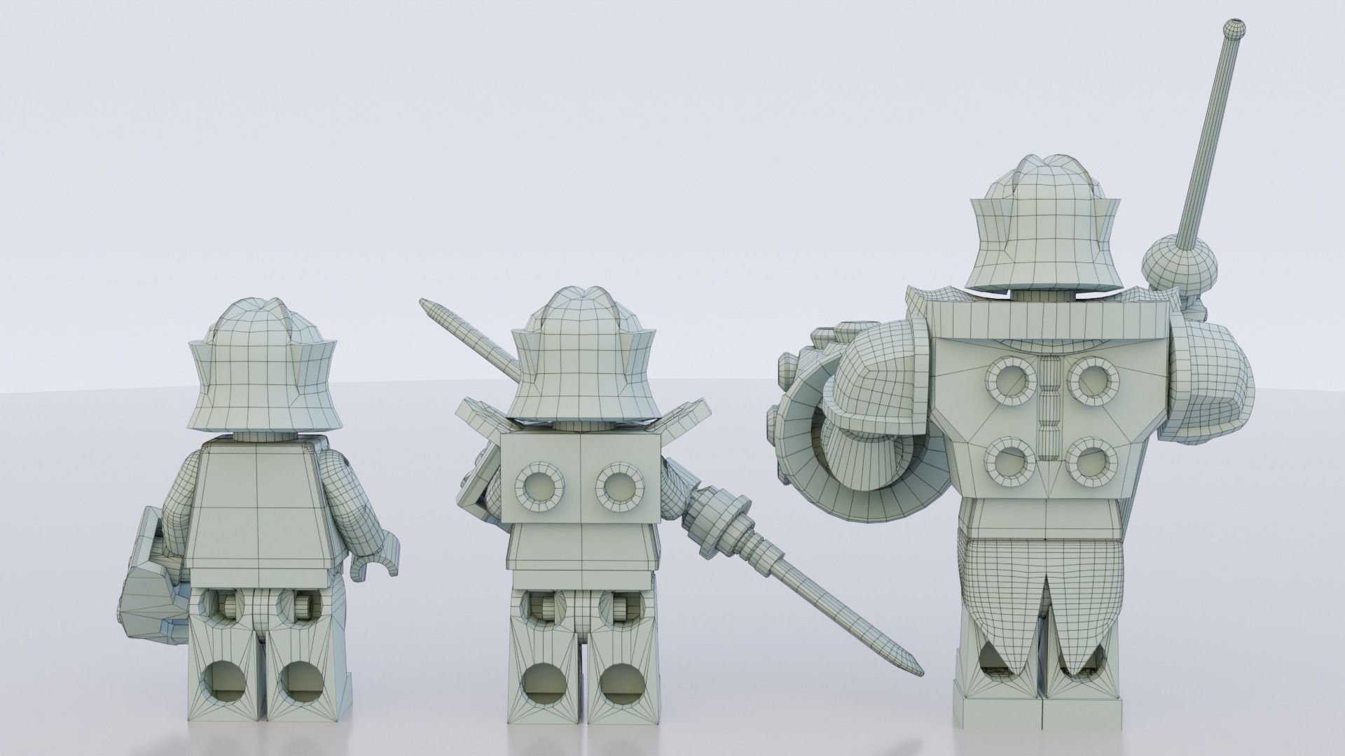 Lego Thanos mini pack 3D model_9