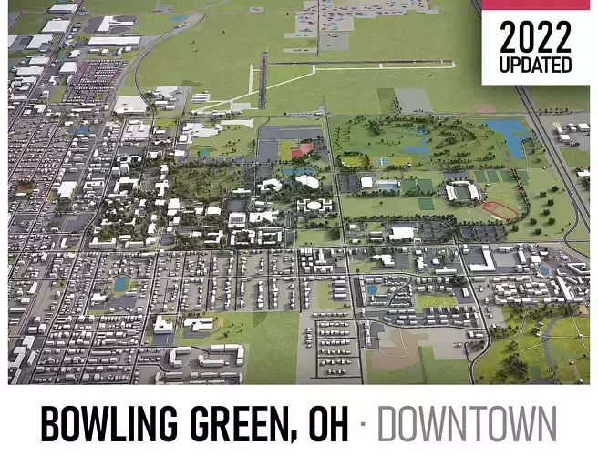 Bowling Green Low-poly 3D model