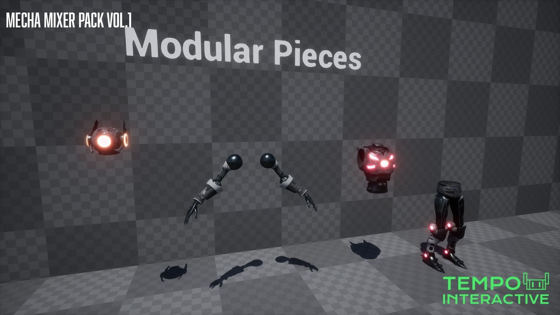 Mecha Mixer Pack Vol 1 Low-poly 3D model_14