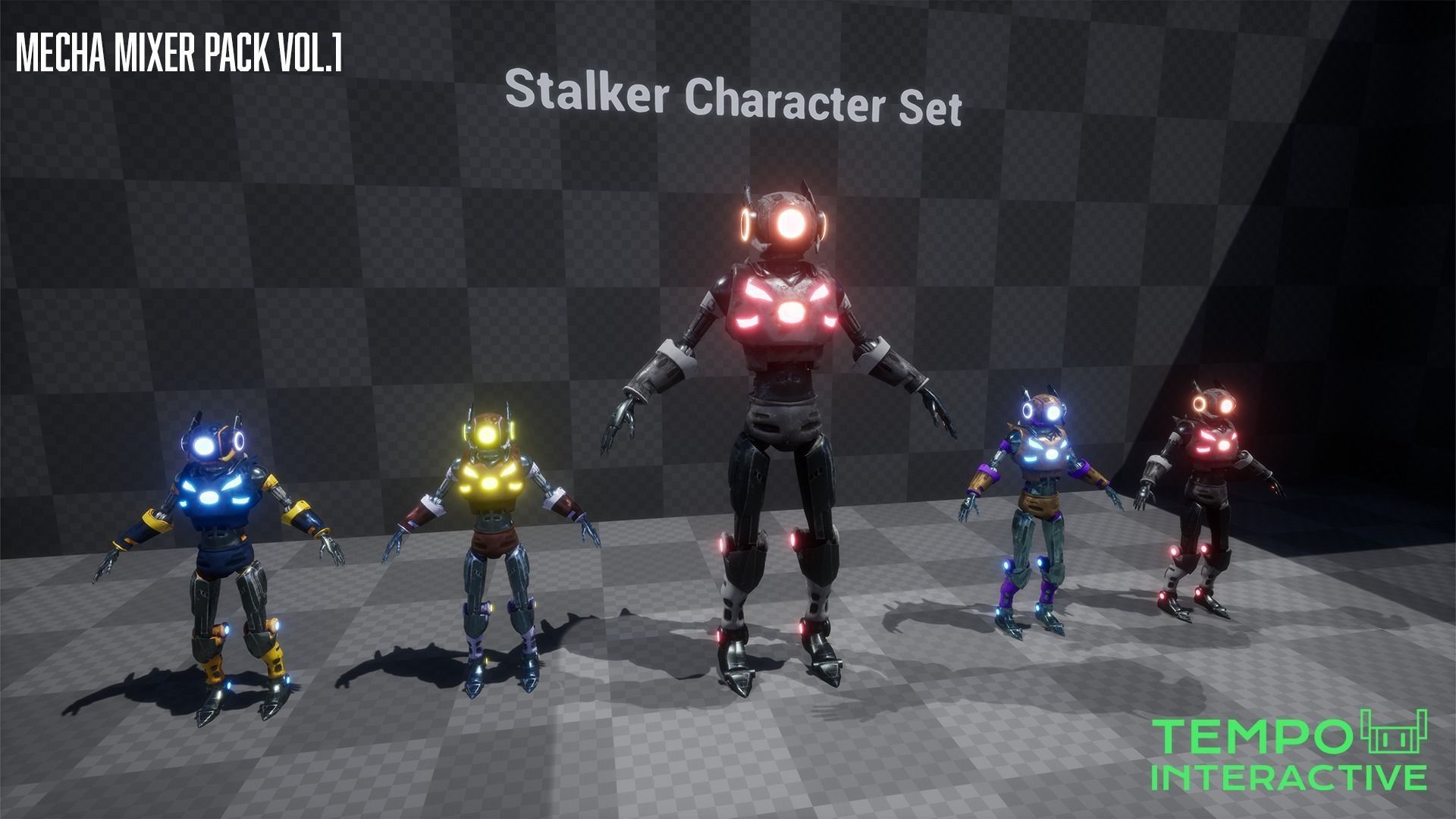 Mecha Mixer Pack Vol 1 Low-poly 3D model_15